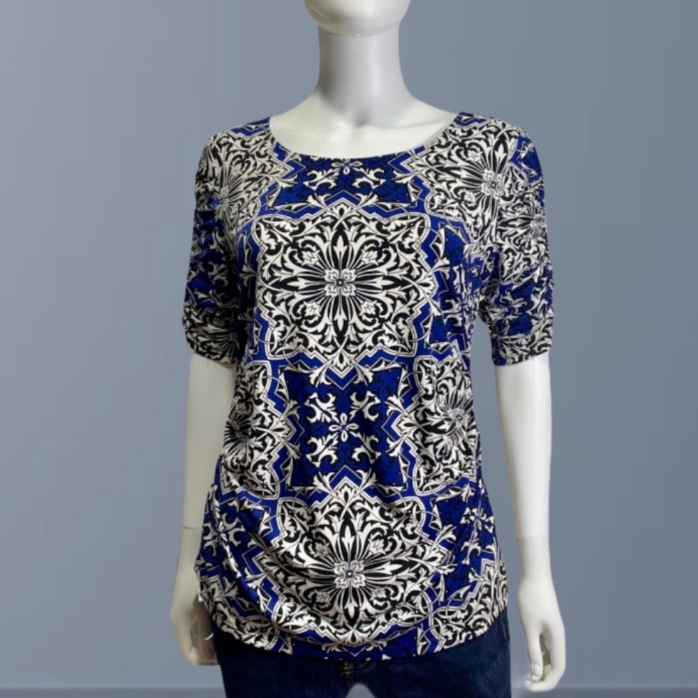 Alfani Top with ruched sleeves